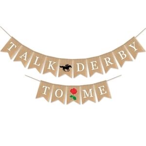 Talk Derby To Me Kentucky Derby Horse Banner New In Package May 2nd Is Derby Day